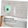 Angoily Family-use Silicone Bath Brush Long Handle Double-Sided Scrubber Back Brush Hooks Comfortable Design view 4