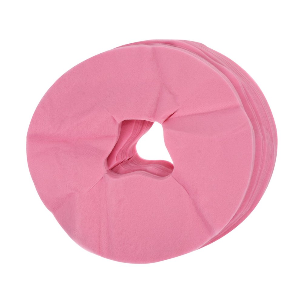 Angoily 50pcs Cotton Facial Bed Cover Fitted Face Rest Covers Massage Face Cushion