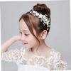 Angoily Pearl Leaf Bridal Hair Comb with Crystal Accents Elegant Wedding Hair Accessory for Bride and Special Occasions view 3