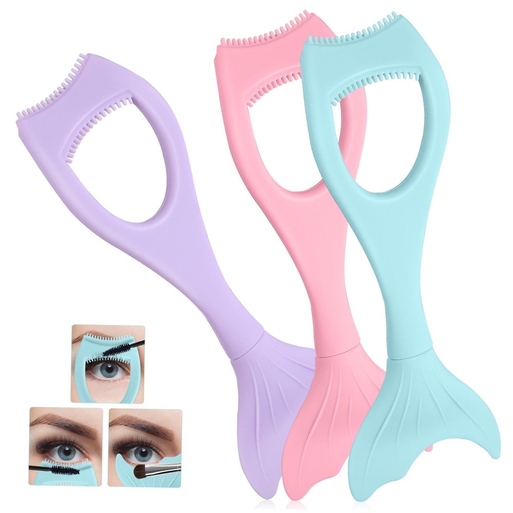 NOLITOY 3pcs Shield Mascara Protector Lash Comb Separator Lash Tool Makeup Applicator