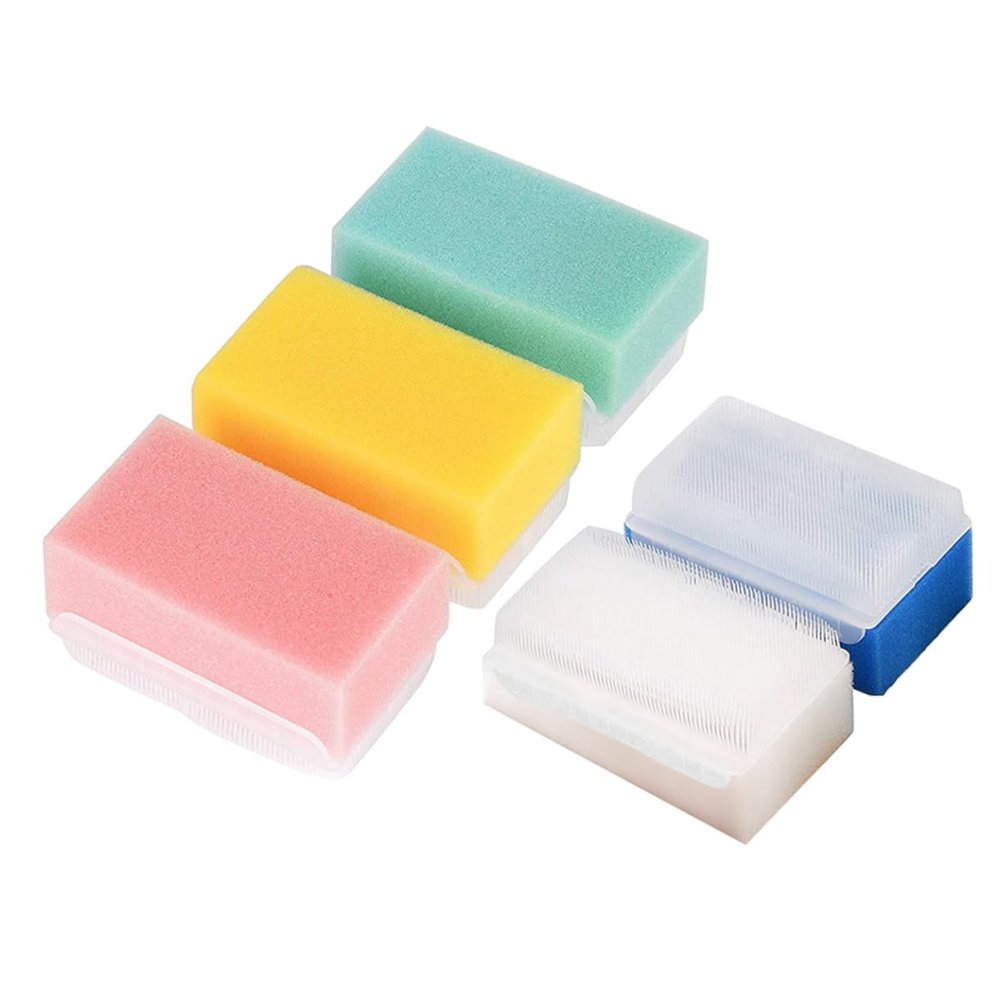 Angoily 5pcs Tactile Massage Brush Sensory Tools for Boy Girl Bath Sponge Brush Touch Training Body Massager