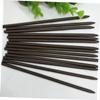 NOLITOY 5pcs Wooden Hair Sticks Tapered Hairpin Elegant Chignon Hairpins for Women Mixed Dark Brown Smooth Finish Hair Accessory for Updos and Bun Styles view 2