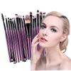 Angoily Professional Eye Makeup Brush Set 20pc Eye Shadow Brushes Makeup Brush Cosmetic Brush Set Natural Purple Rod Black Tube for Daily Use view 2