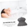 Angoily Pillow Tub Bath Pillow Suction Cups Grey Long Periods Supportive Pillow view 2
