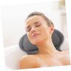 Angoily Pillow Tub Bath Pillow Suction Cups Grey Long Periods Supportive Pillow view 4