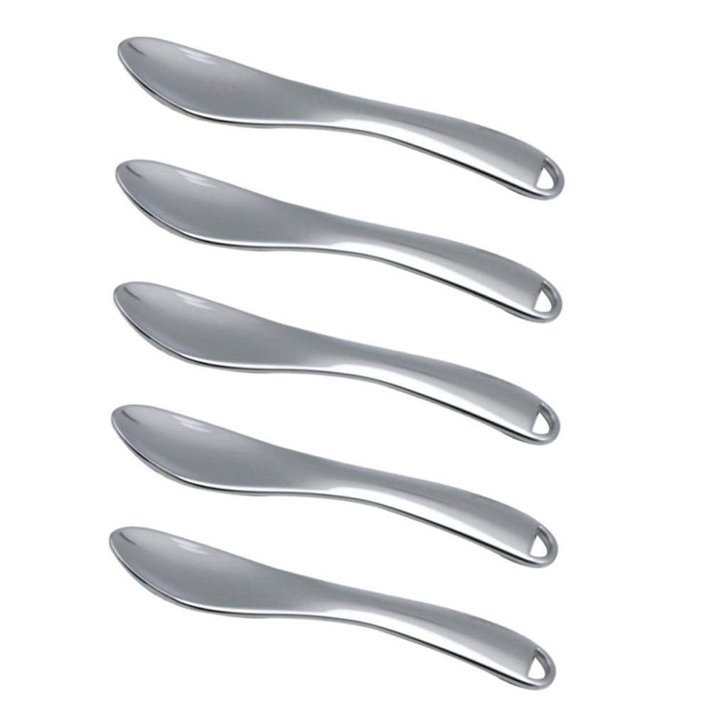 Angoily 5pcs Elegant Beauty Scoops Makeup Spoons Lotion Applicator for Face Eye Cream