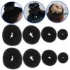 Angoily 8pcs Compact Bun Makers Reusable Hair Styling Tools for Women for Easy Updos Prom Weddings Includes Small Medium and Large Black view 4