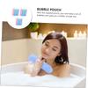Angoily 15pcs Soap Pouch Maker Foaming Net Storage Bag for Bath Shower Random Colors Create Bubbles Easily Mesh for Exfoliating and Soap Saver view 2