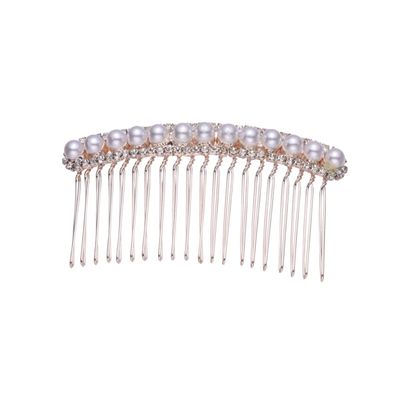 Angoily 1pc Bridal Hair Comb Rhinestone Inlay Elegant Alloy Insert Comb for Weddings Engagements Special Occasions Delicate Hair Accessories for Brides and Bridesmaids