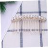Angoily 1pc Bridal Hair Comb Rhinestone Inlay Elegant Alloy Insert Comb for Weddings Engagements Special Occasions Delicate Hair Accessories for Brides and Bridesmaids view 2