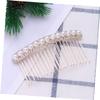 Angoily 1pc Bridal Hair Comb Rhinestone Inlay Elegant Alloy Insert Comb for Weddings Engagements Special Occasions Delicate Hair Accessories for Brides and Bridesmaids view 3