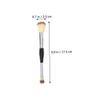 minkissy 3pcs Double-ended Makeup Brush Blush Contour Powder Brush Synthetic Fiber Travel view 3