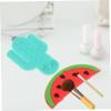 minkissy 2pcs Silicone Makeup Brush Cleaning Mat Portable Beauty Cleaning Pad Suction Cups for Home and Travel Includes Water-resistant Design for Brush Care view 2
