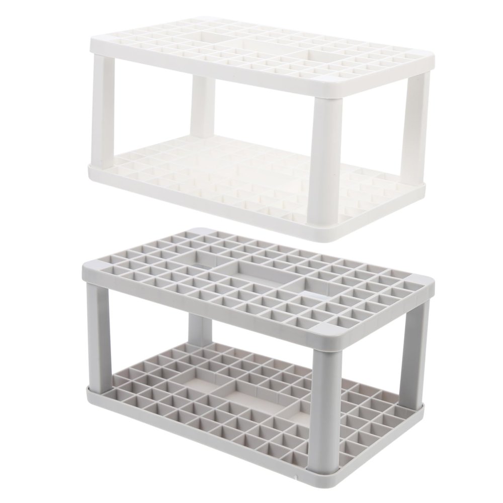 NOLITOY 2pcs Ergonomic Makeup Storage Rack Markers Organizer Pen Brush Holder Makeup Brush Rack Painting Pen Shelf