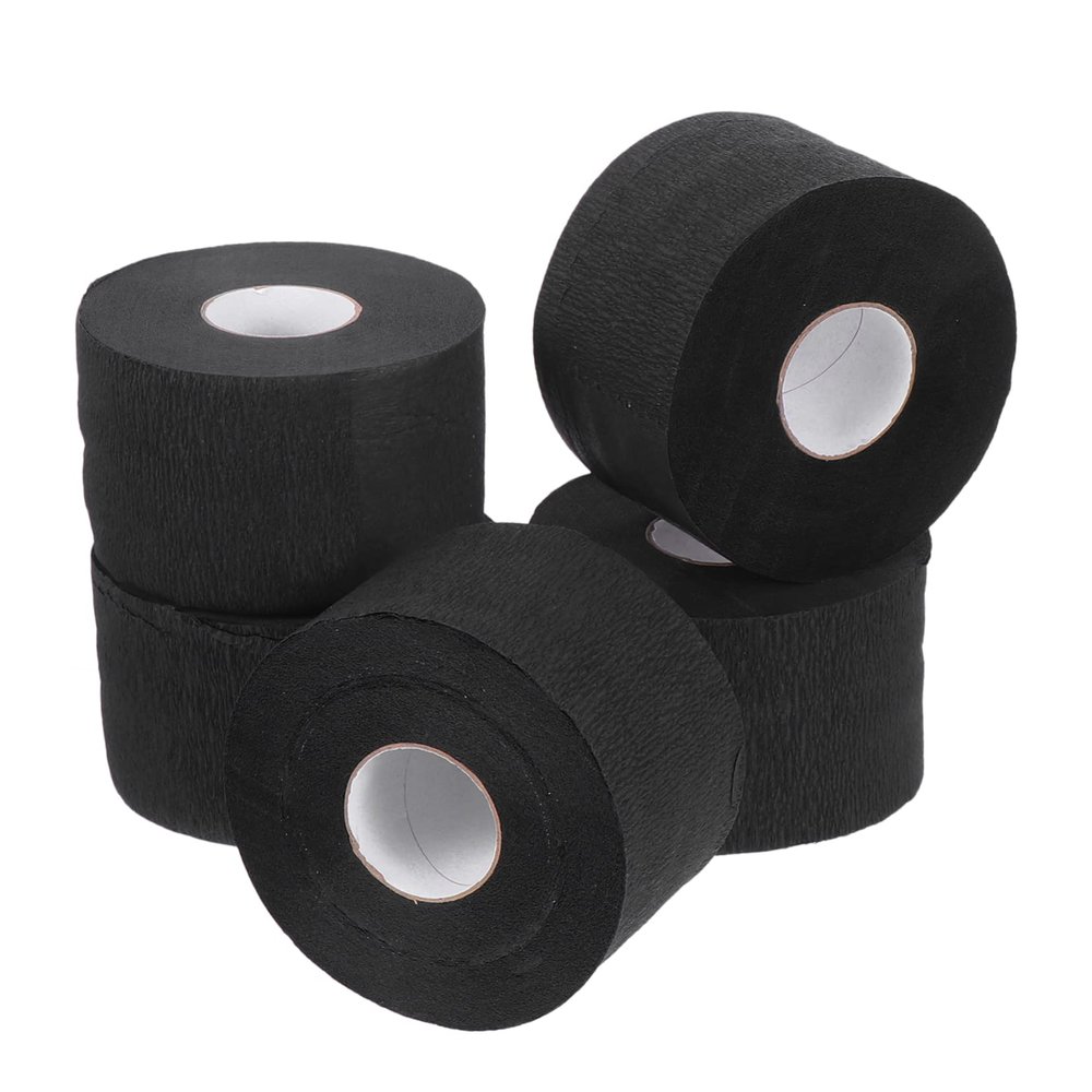 Angoily 5rolls Disposable Neck Strips for Hair Cutting Stretchy Barber Neck Paper for Hairdressing and Salon Use Skin-Friendly and Convenient