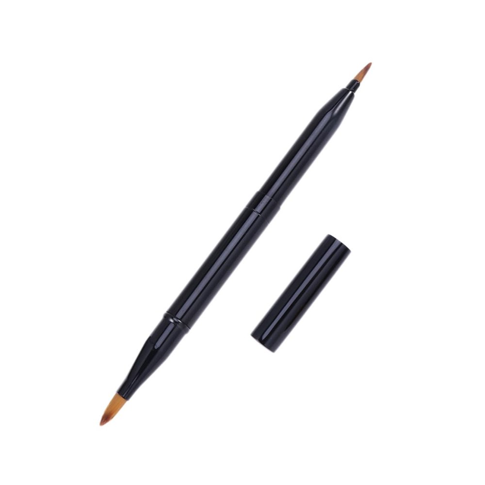 Angoily Double-ended Lip Brush Makeup Tool for Lipstick Gloss Bristles for Full Lips