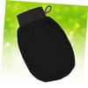 Angoily Exfoliating Body Scrub Gloves Black Bath Gloves for Deep Cleaning and Dead Skin Removal Fits Quick-drying and Machine Washable for Men and Women view 3