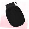Angoily Exfoliating Body Scrub Gloves Black Bath Gloves for Deep Cleaning and Dead Skin Removal Fits Quick-drying and Machine Washable for Men and Women view 4