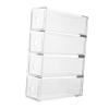 Angoily Acrylic Makeup Organizer Eyeshadow Storage Box Drawer Multi-use Storage Rack for Home or Office view 1