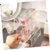 Angoily Acrylic Makeup Organizer Eyeshadow Storage Box Drawer Multi-use Storage Rack for Home or Office view 2