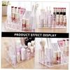 Angoily 1pc Transparent Storage Box Clear Lipstick Makeup Tray Desktop Storage Bucket Makeup Brush Acrylic view 4