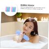Angoily 10pcs Soap Mesh Bags for Foaming and Bubble Random Soap Saver Pouch Exfoliating Net Easy Drying Tool for Shower and Bath view 3