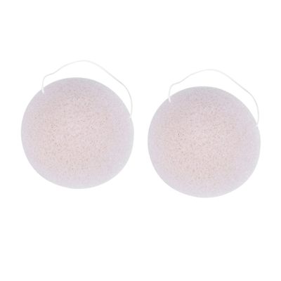 Angoily 2pcs Large Charcoal Sponges for Cleansing and Exfoliating Gentle Face Washing Puff for Skin Care Random Color for Unclogging Pores and Removing Blemishes