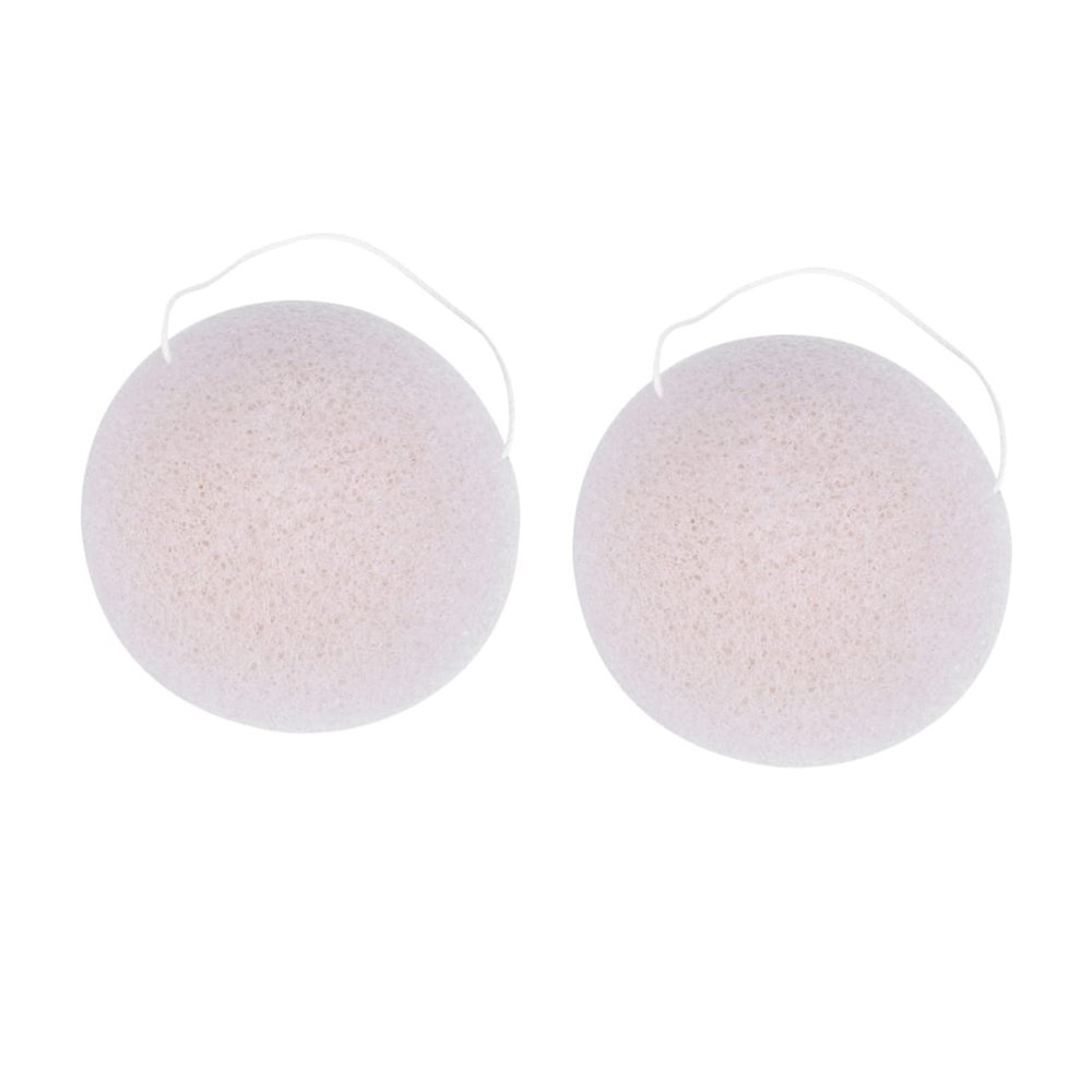 Angoily 2pcs Large Charcoal Sponges for Cleansing and Exfoliating Gentle Face Washing Puff for Skin Care Random Color for Unclogging Pores and Removing Blemishes