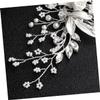 Angoily Handmade Ceramic Flower Comb Floral Headpiece for Women Hairpin for Wedding view 2