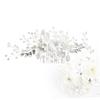 Angoily Handmade Ceramic Flower Comb Floral Headpiece for Women Hairpin for Wedding view 4