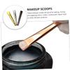 Angoily 3pcs Metal Makeup Spatula Durable Cosmetic Spatula for Creams and Eye Products Lightweight Easy to Clean Random Color Mixing for Beauty Applications view 2