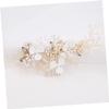 Angoily Fairy Hairdressing Comb Hair Side Combs Wedding Hair Bridal Hair Crystal Bridal Hair Accessories Side s Golden view 2