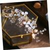 Angoily Fairy Hairdressing Comb Hair Side Combs Wedding Hair Bridal Hair Crystal Bridal Hair Accessories Side s Golden view 3