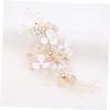 Angoily Fairy Hairdressing Comb Hair Side Combs Wedding Hair Bridal Hair Crystal Bridal Hair Accessories Side s Golden view 4
