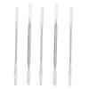 Angoily 5pcs Stainless Steel Nail Art Mixing Rods Dual-ended Stirring Sticks for Makeup and Manicure Durable Cosmetic Mixing Tool for Foundation Blush Eyeshadow Application view 1