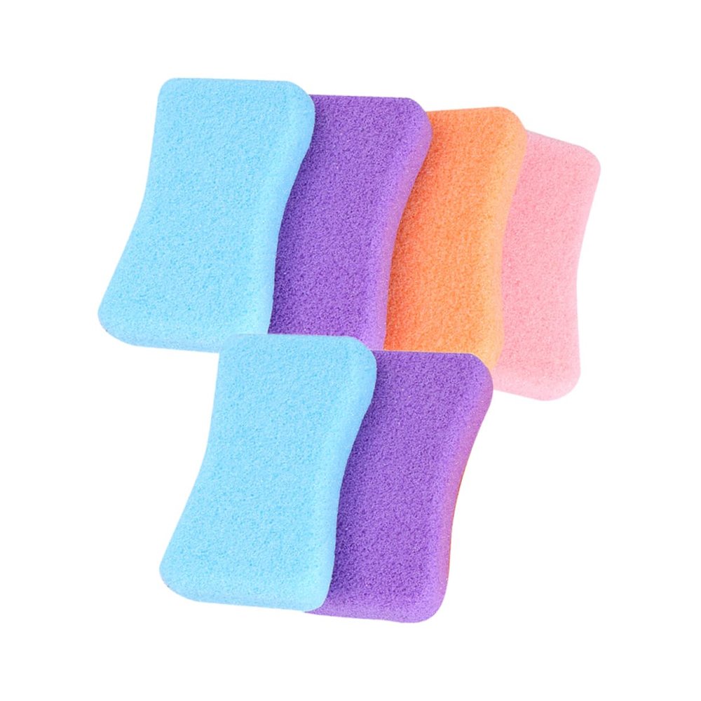 Beatifufu 6pcs Pu Rubbing Stone Dead Skin Remover Exfoliating Tool for Feet Durable Grinding Foot Tool for Men Easy to Random Colors