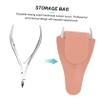Angoily 5pcs Pu Cuticle Nail Scissors Bag for Women Men Professional Manicure Pedicure Kit view 4