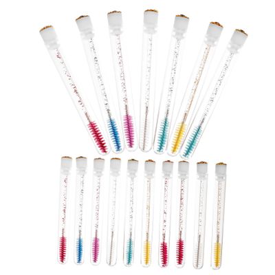 Angoily 20sets Eyelash Brush Tubes Creative Empty Mascara Containers with Wands for Diy Mascara and Eyelash Extensions Washable and Reusable Spoolies for Makeup Applications