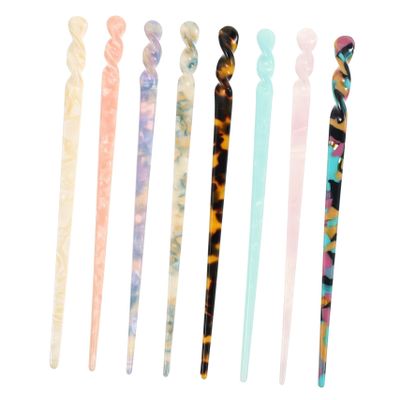 minkissy 8pcs Chinese Hair Sticks Durable Hairpins for Elegant Bun Hairstyles Versatile Hair Chopsticks Colors for Women and Girls