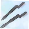 NOLITOY Folding Eyebrow Comb Set 4pcs Stainless Steel for Long-term Use Makeup Brush Fine Pins view 2