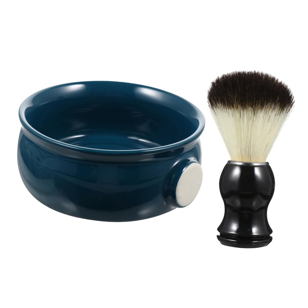 Housoutil Men's Shaving Kit Complete Set Shaving Brush and Ceramic Bowl Gentle and Comfortable Shaving Brush Luxurious Shave