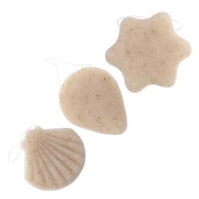Angoily 3pcs Makeup Removal Sponges Gentle Exfoliating Cleaning Tool for Face for Daily Use Skin-friendly Reusable and Air Drying for All Skin Types