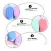 Angoily 2pcs Silicone Bath Brush Set Dual-Sided Exfoliating Shower Sponge for Gentle Skin Care Convenient Bath Helper Random Colors view 4