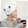 Didiseaon 3pcs Microfiber Hair Drying Caps Super Absorbent Fleece Hair Wraps for Fast Drying for Travel Gym Beach and Home Use view 3