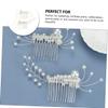 Angoily 2pcs Handmade Hair Combs for Brides Elegant Wedding Hair Accessories for Photography and Bridal Headdresses for Parties and Special Occasions view 4