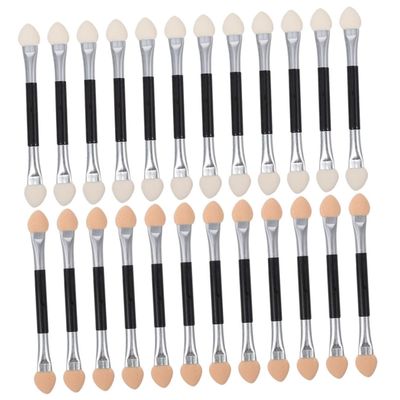 Angoily 24pcs Dual-headed Eyeshadow Applicators for Makeup Soft Touch Eye Shadow Sticks Convenient and Lightweight Cosmetic Tools for Women and Girls