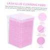 NOLITOY 600pcs Professional Eyelash Glue Cleaning Cloths Cotton Pads for Makeup Removal Adhesive Remover view 4