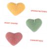 Angoily 5pcs Gentle Exfoliating Face Cleansing Sponges for Makeup Removal and Deep Cleansing Heart-shaped Wash Puff Reusable and Moisturizing Facial Care view 4