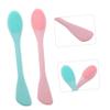 Angoily 2pcs Silicone Face Brush Mask Cleaning Brush Silicone Face Mask Mini Exfoliating Scrub Mud Applicator Care Makeup Remover view 4