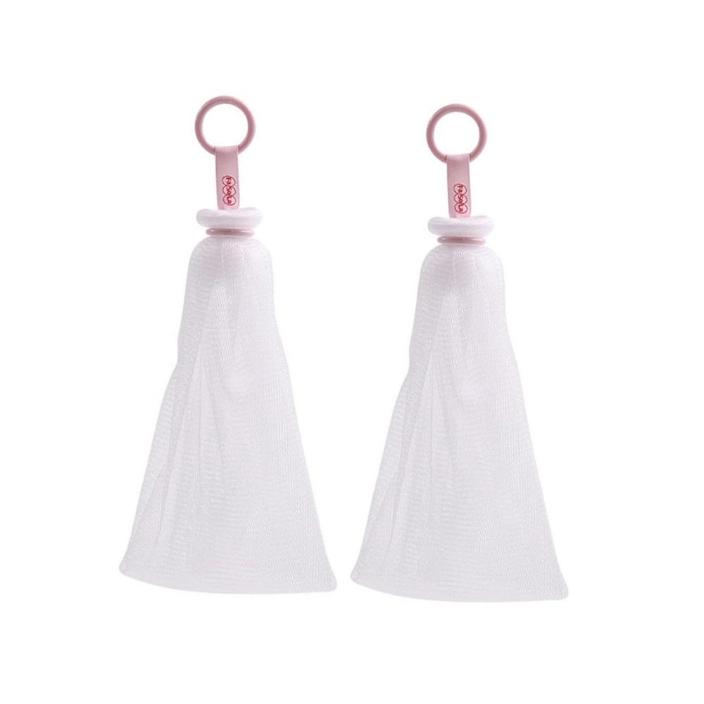Beatifufu 2pcs Foaming Soap Maker Nets Facial Body Cleansing Tool for Exfoliating Fast Drying Bubble Creation Daily Shower Use